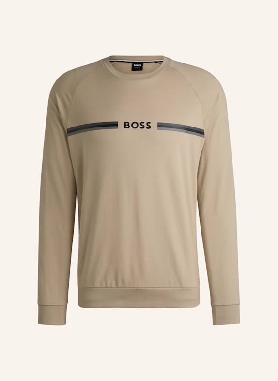 BOSS Loungewear Oberteil AUTHENTIC SWEATSHIRT Regular Fit BEIGE