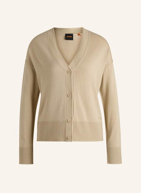 BOSS Strickjacke C_FEDAS Regular Fit BEIGE