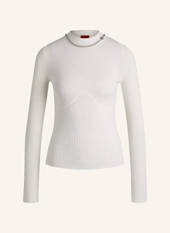 HUGO Pullover SONELIA Slim Fit WEISS