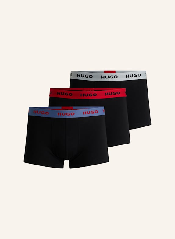 HUGO Boxershort TRUNK TRIPLET PACK BLAU