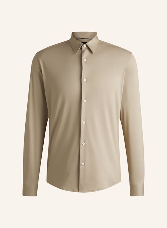 BOSS Casual Hemd P-ROAN-KENT-C1-233 Slim Fit BEIGE