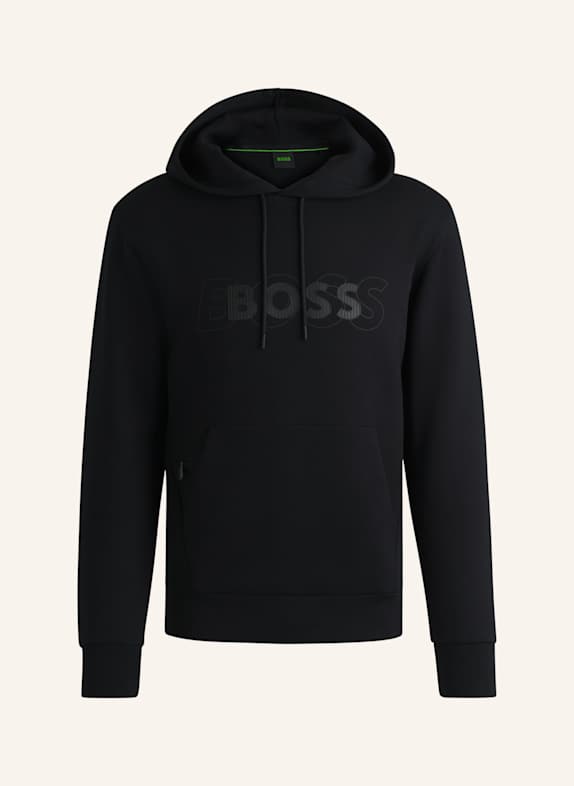 BOSS Sweatshirt SOODY DN BADGE Regular Fit SCHWARZ