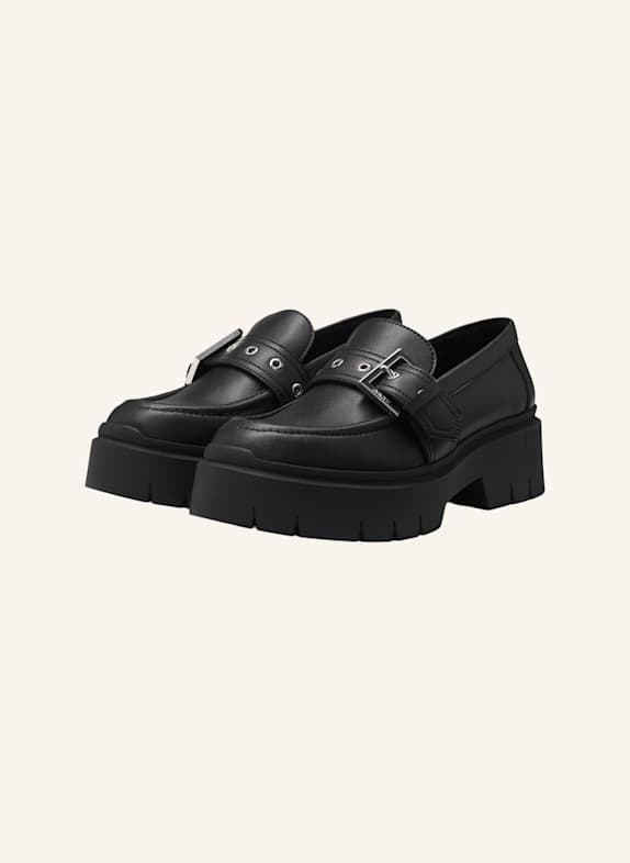 HUGO Flacher Schuh KRIS_LOAFER_BKCLT SCHWARZ