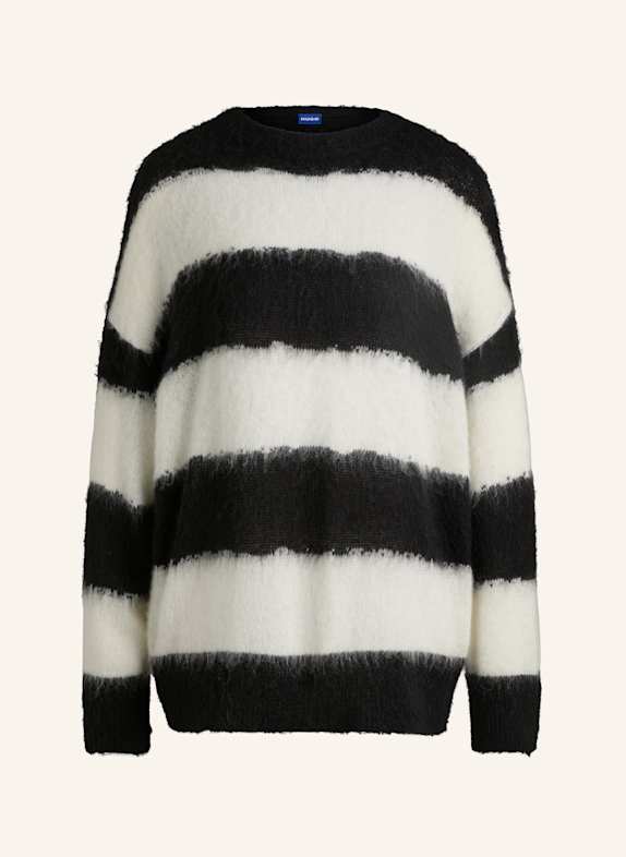 HUGO Pullover SLOOKIS_B Oversize Fit WEISS