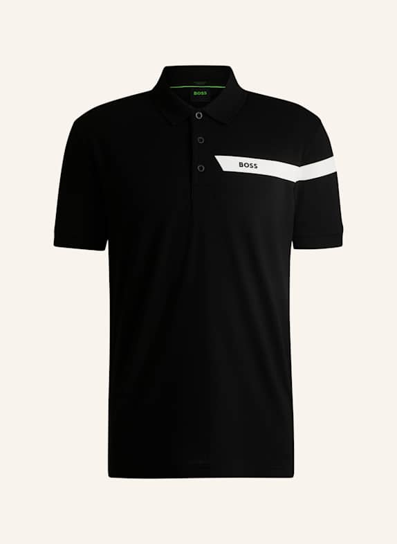 BOSS Poloshirt PADDY_IN Regular Fit SCHWARZ