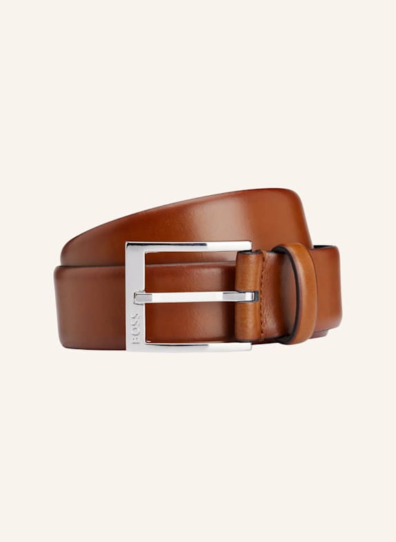 BOSS Business Gürtel ELLOY-PC-AN_SZ35 BRAUN