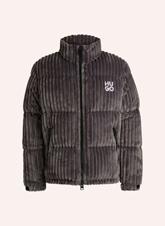 HUGO Casual Jacke BIRON2442 Regular Fit GRAU