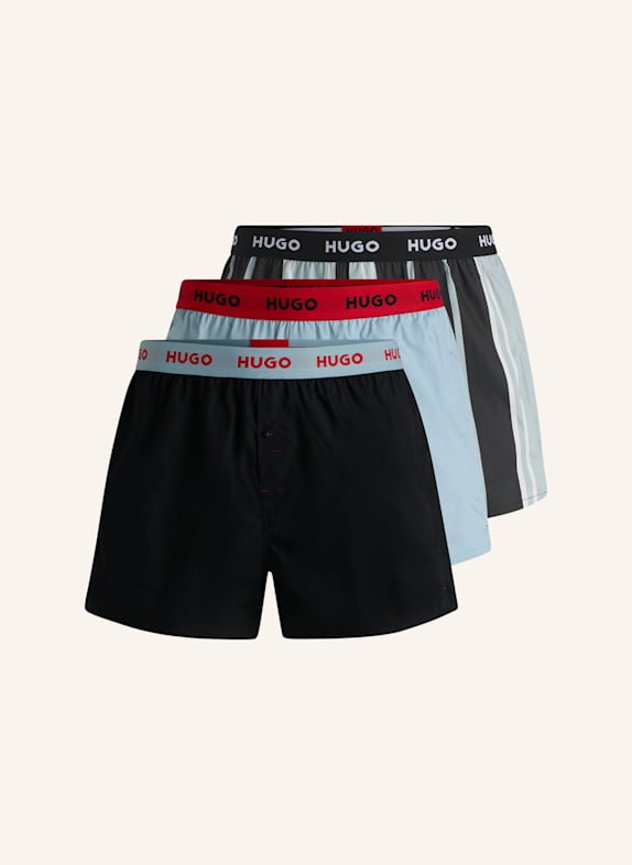 HUGO Boxershort WOVEN BOXER TRIPLET LILA