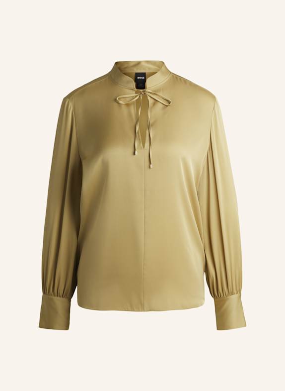 BOSS Business Bluse BARABI Relaxed Fit DUNKELGELB