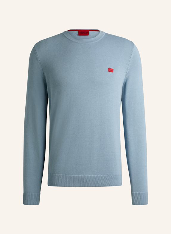 HUGO Pullover SAN CASSIUS-C1 Regular Fit BLAU