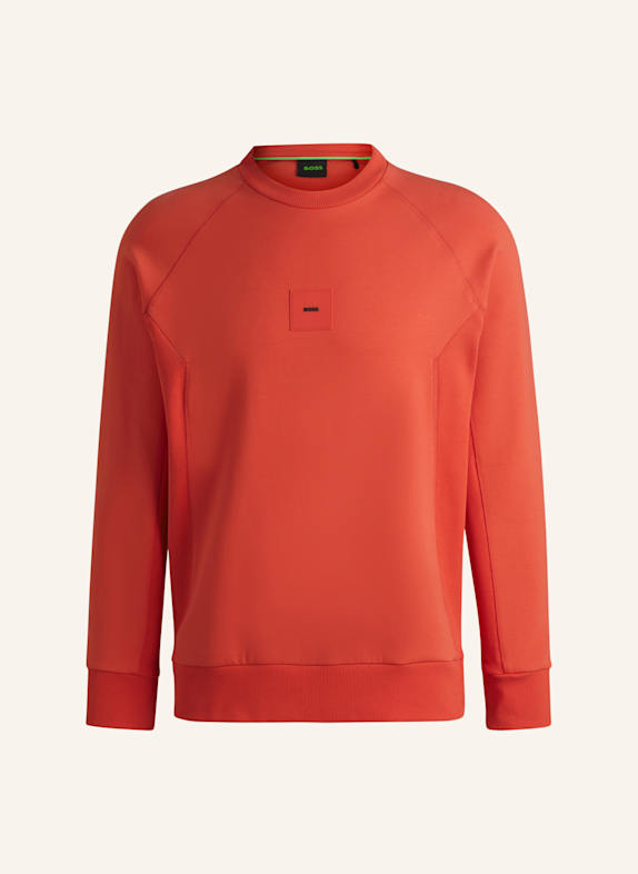 BOSS Sweatshirt SALBO RIB Regular Fit ROT