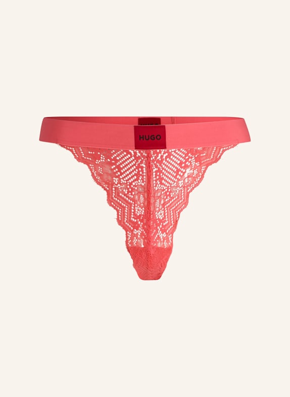 HUGO Slip STRING RL LACE HELLROT