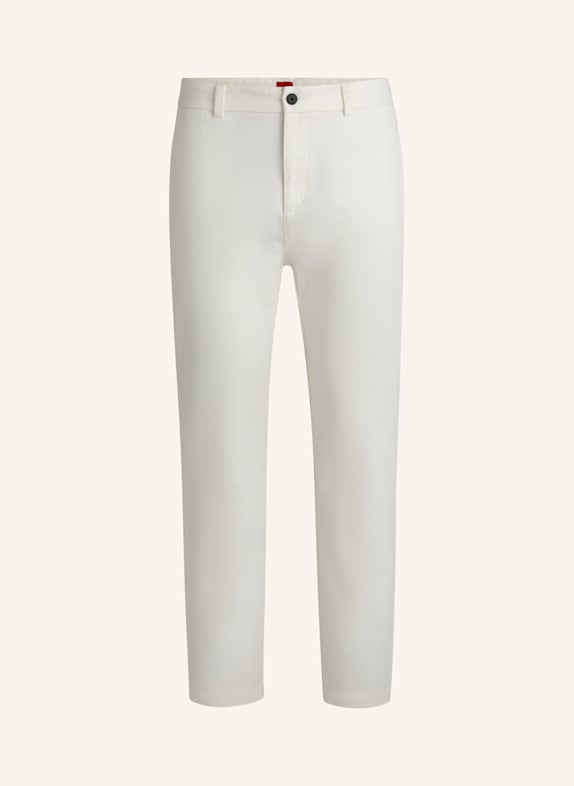HUGO Casual Hose DAVID251D Slim Fit WEISS