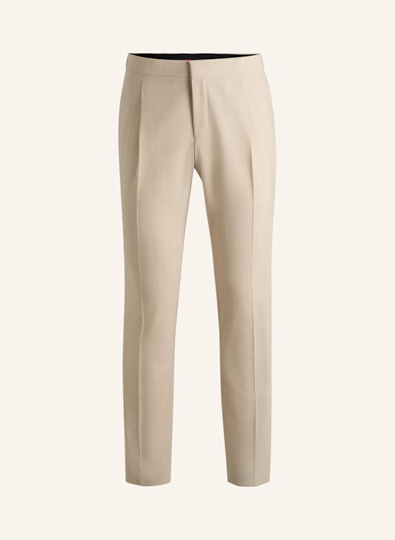 HUGO Business Hose GETLIN242E1X Slim Fit BEIGE