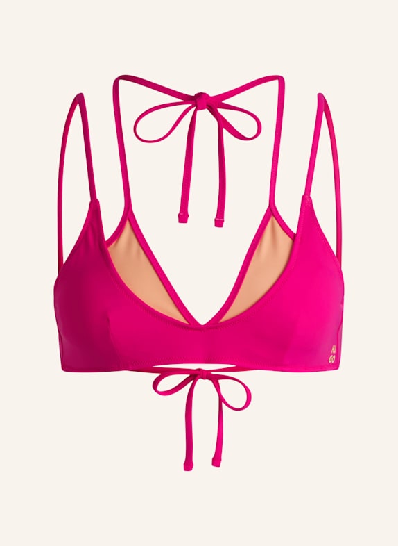 HUGO Bikini-Oberteil DUO LAYER TRIANGLE Regular Fit WEISS