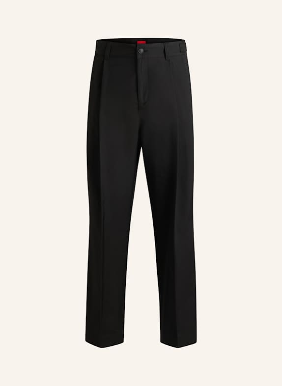HUGO Casual Hose RENAR252 Relaxed Fit SCHWARZ