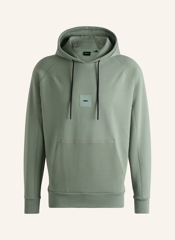 BOSS Sweatshirt SOODY RIB Regular Fit GRÜN