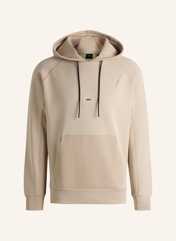 BOSS Sweatshirt SOODY RIB Regular Fit BEIGE
