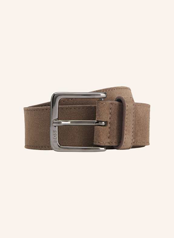 BOSS Ledergürtel RONNIE BEIGE