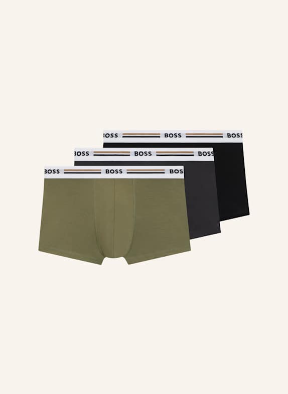 BOSS Boxershort TRUNK 3P REVIVE WEISS