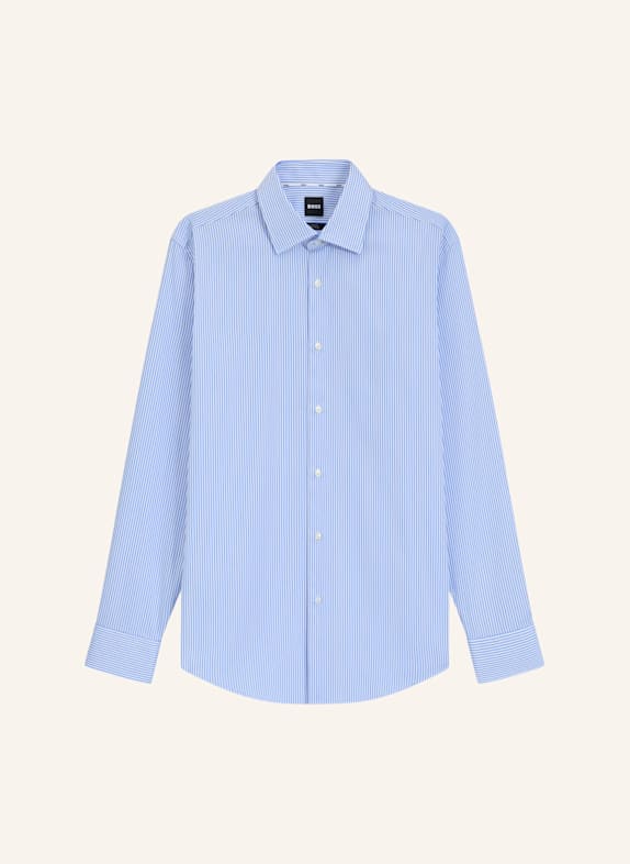 BOSS Business Hemd H-HANK-KENT-C1-214 Slim Fit HELLBLAU