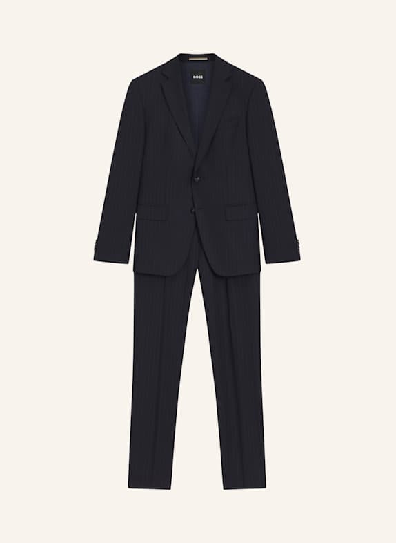BOSS Business Anzug H-HUGE-2PCS-253 Slim Fit DUNKELBLAU