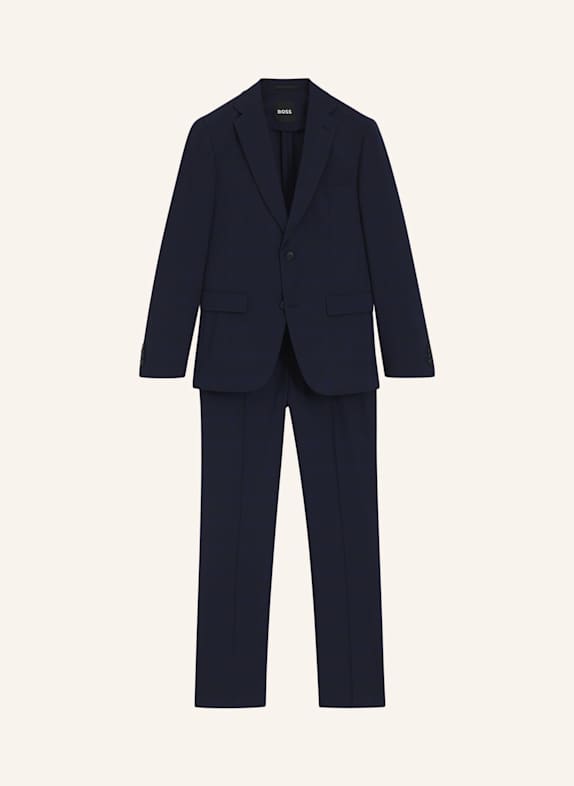 BOSS Business Anzug P-HUGE-2PCS-252 Slim Fit DUNKELBLAU