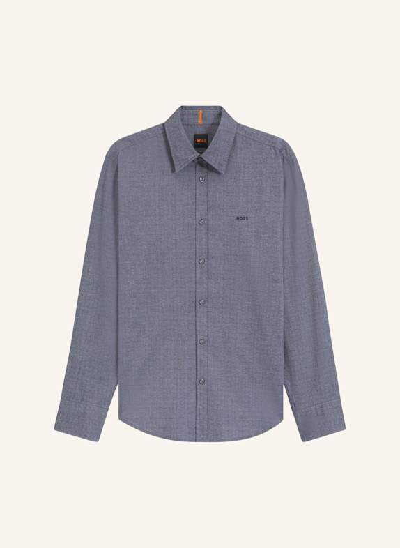 BOSS Casual Hemd RELEGANT_6_M Regular Fit DUNKELBLAU