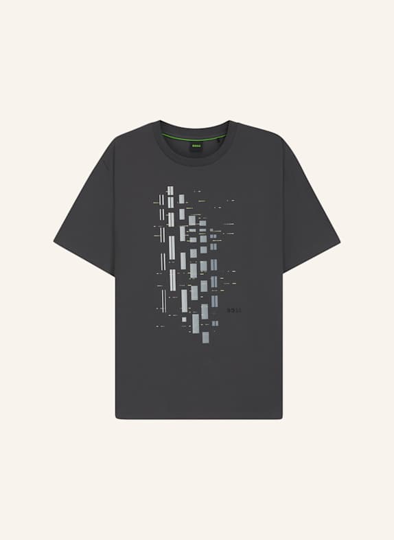 BOSS T-Shirt TEE GRX ZONE Regular Fit DUNKELGRAU