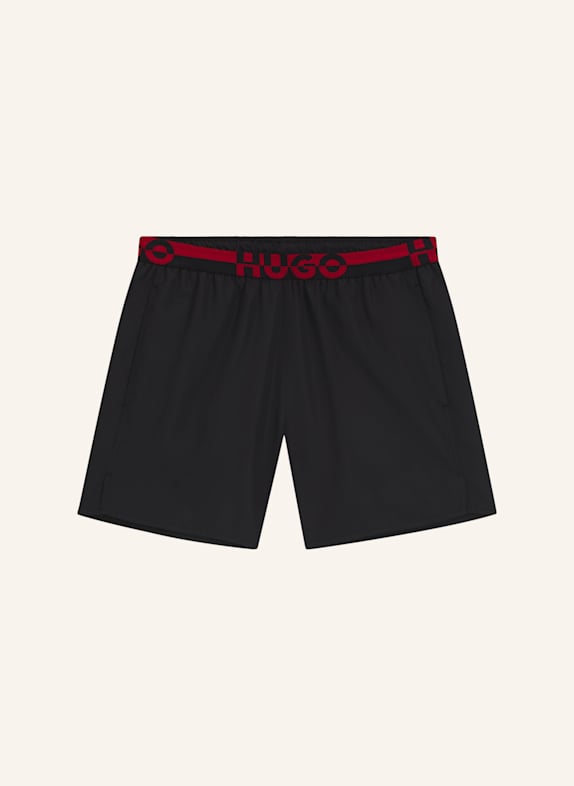 HUGO Badeshort TAPI SCHWARZ