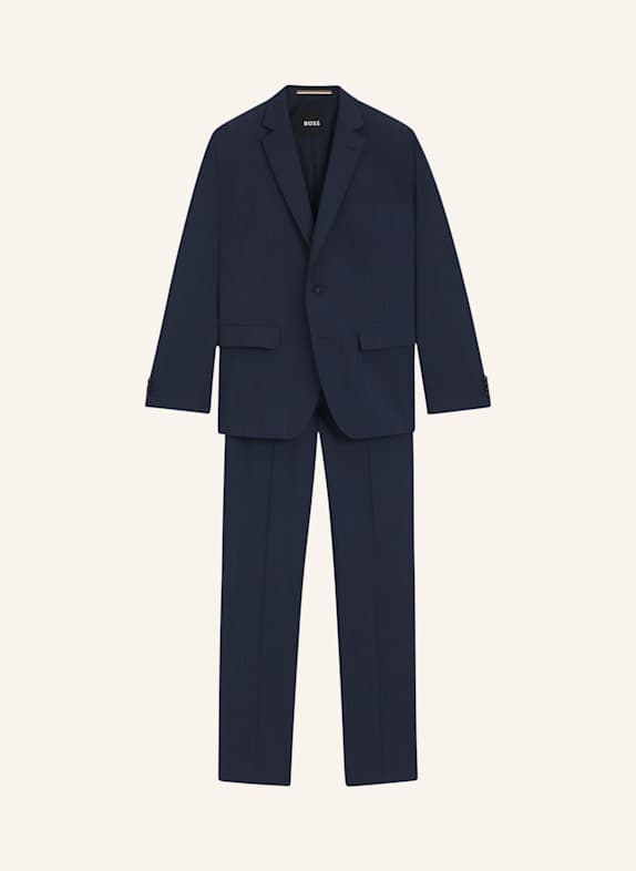BOSS Business Anzug H-HUGE-2PCS-253 Slim Fit DUNKELBLAU