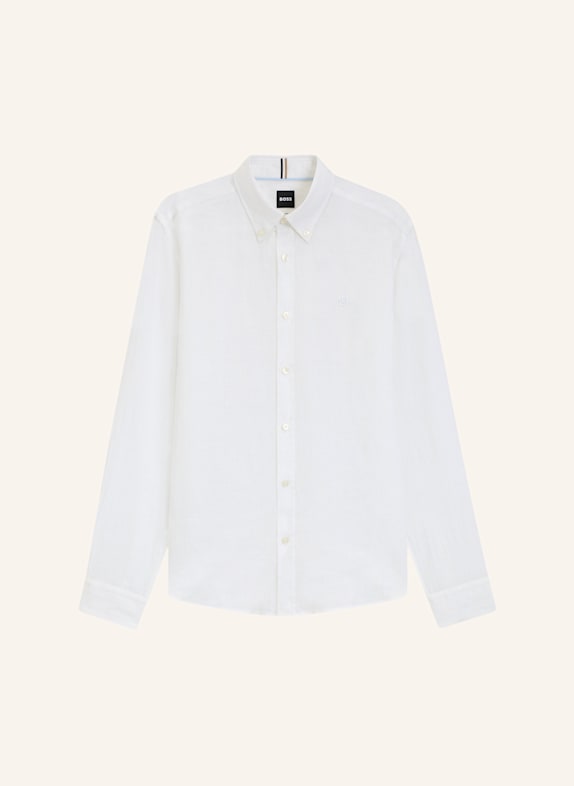 BOSS Casual Hemd H-ROAN-BD-E-C1-253 Slim Fit WEISS