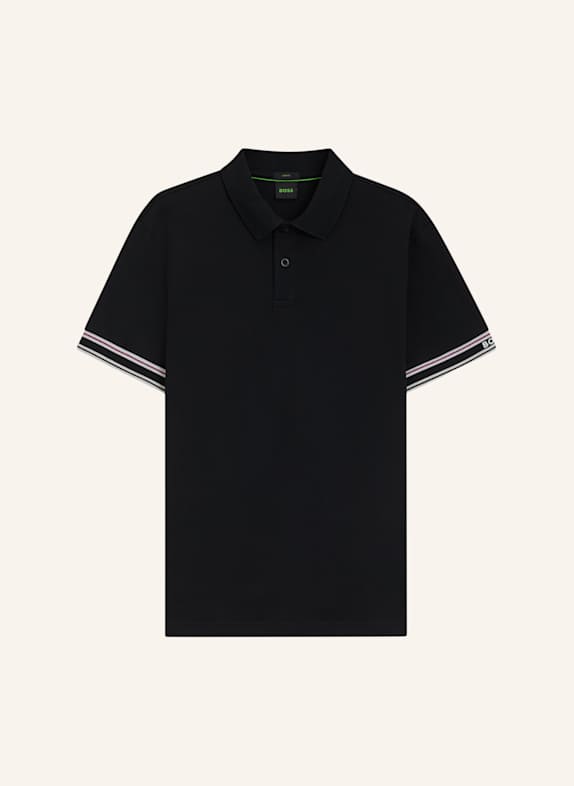 BOSS Poloshirt POLO ZONE Slim Fit SCHWARZ