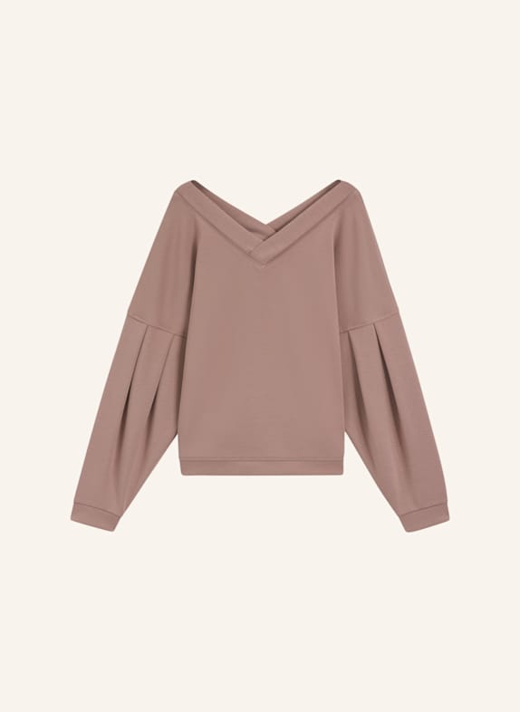 BOSS Loungewear Oberteil SCUBA_SWEATSHIRT HELLBRAUN