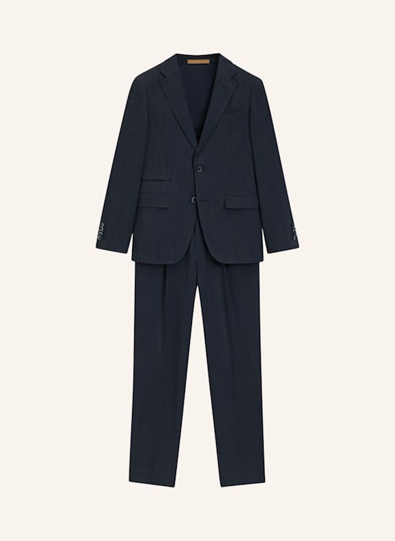 BOSS Business Anzug L-HESTON2PCSLP-FP253 Slim Fit DUNKELBLAU