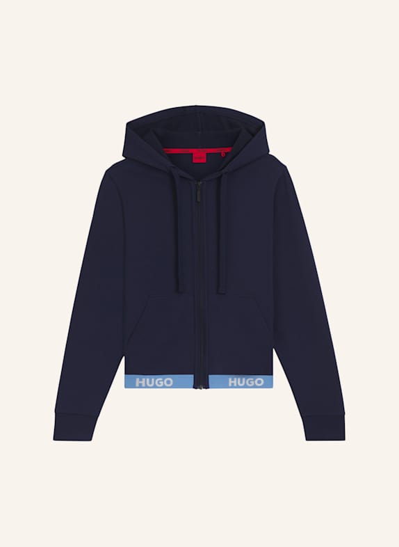 HUGO Loungewear Jacke SPORTY LOGO_JACKET Relaxed Fit DUNKELBLAU