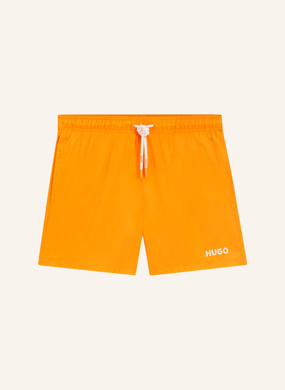 HUGO Badeshorts HAITI ORANGE