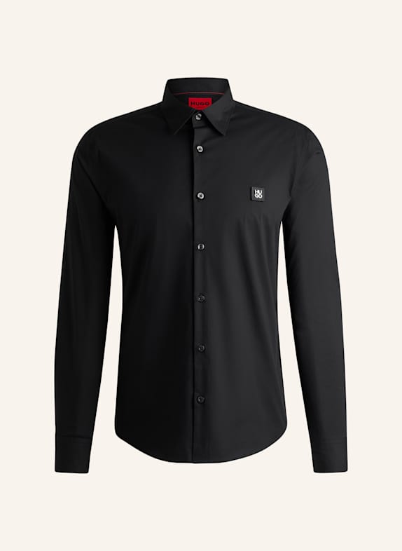 HUGO Business Hemd ERMO Slim Fit SCHWARZ