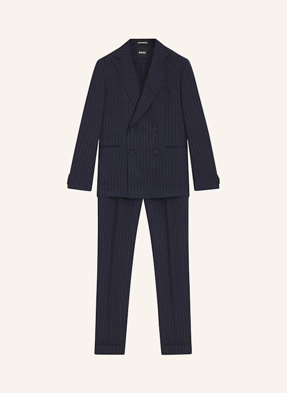 BOSS Business Anzug C-HUGE-2PCS-DB-252 Slim Fit DUNKELBLAU