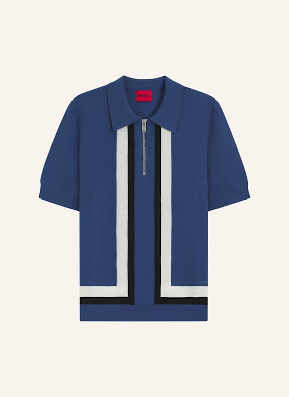HUGO Pullover SHOLPONE Relaxed Fit BLAU