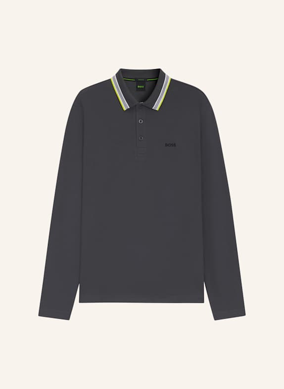 BOSS Piqué-Poloshirt PLISY Regular Fit DUNKELGRAU