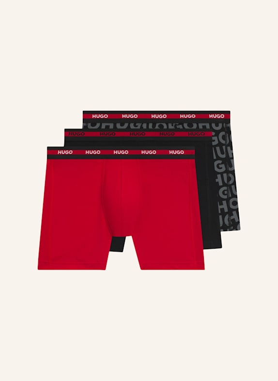 HUGO Boxershort BOXER BR PLANET DES ROT