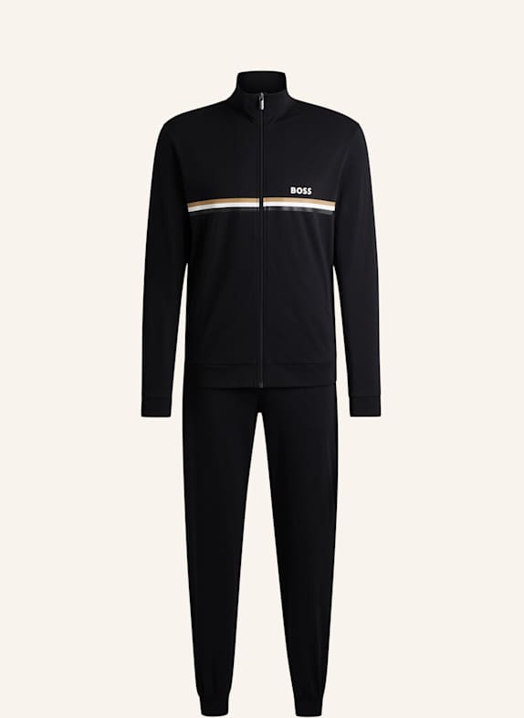 BOSS Pyjama-Set LONG SET 1 Regular Fit SCHWARZ