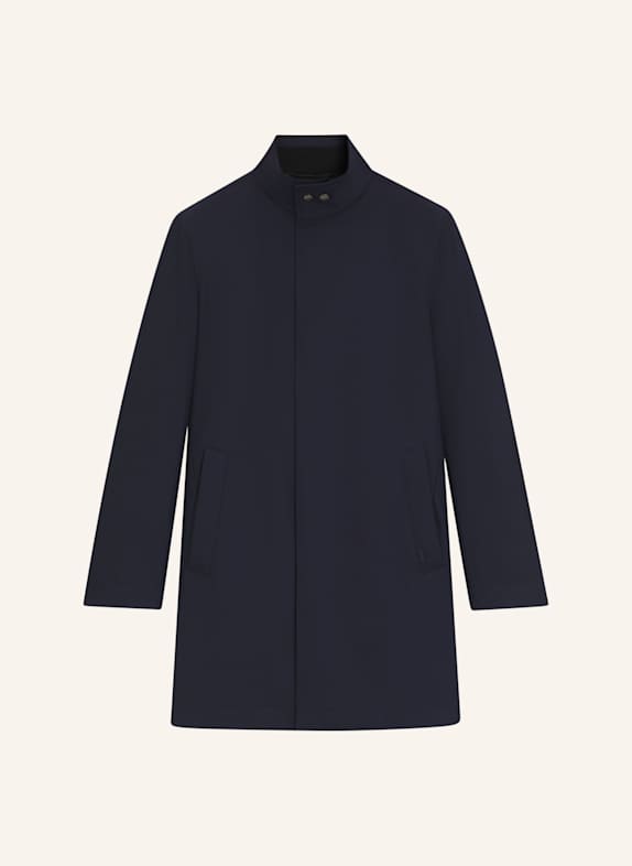 BOSS Klassischer Mantel P-HYDE-SU-253 Slim Fit DUNKELBLAU