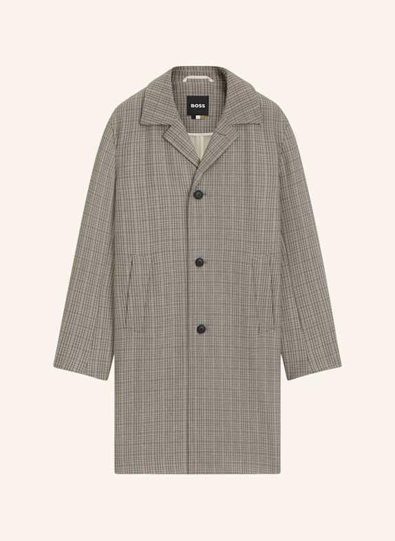 BOSS Klassischer Mantel C-CLARK-253 Relaxed Fit BEIGE