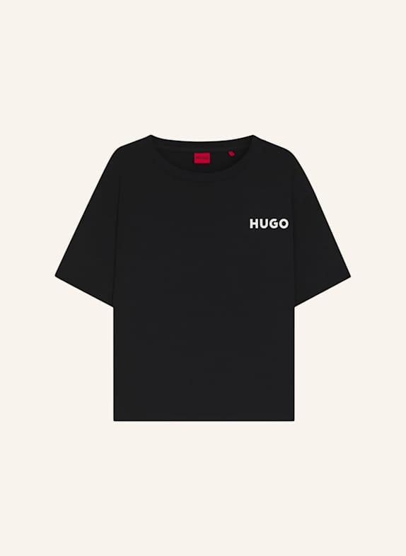 HUGO Pyjama-Oberteil UNITE_T-SHIRT Relaxed Fit SCHWARZ