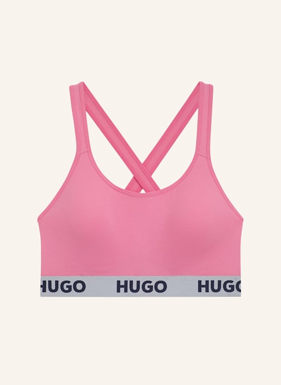 HUGO Bh BRALETTE PADDED SPORTY LOGO HELLROT