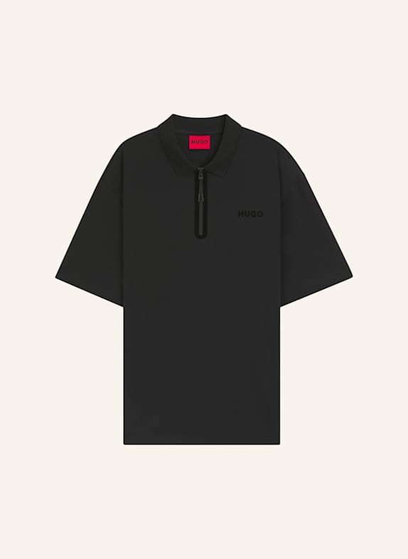 HUGO Poloshirt DUBILO Relaxed Fit SCHWARZ
