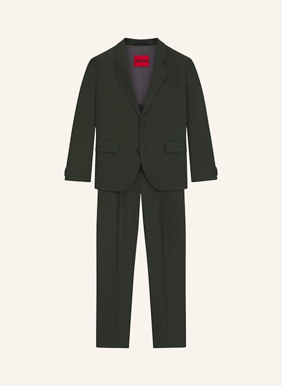 HUGO Business Anzug KARLO-FLIPS251X Modern Fit DUNKELGRÜN