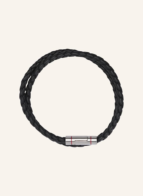 HUGO Armband E-DOUBLEBRAID2-BRA SCHWARZ
